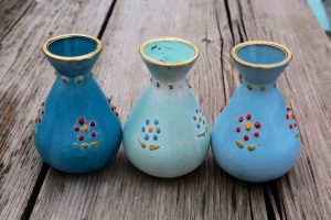 Kleine Vasen handgemalt / Landhausstil